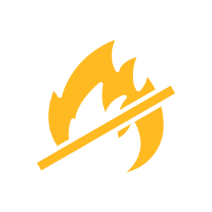 Non‑Flammable & Chemically Resistant